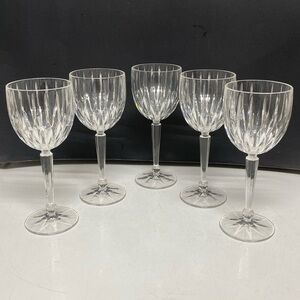 Classic by CRISTAL D'ARQUES-DURAND Stemmed Wine Glasses Set of Five
